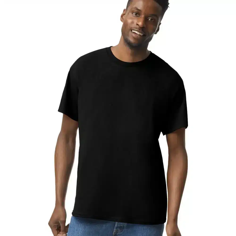 Camiseta gildan heavy color negro